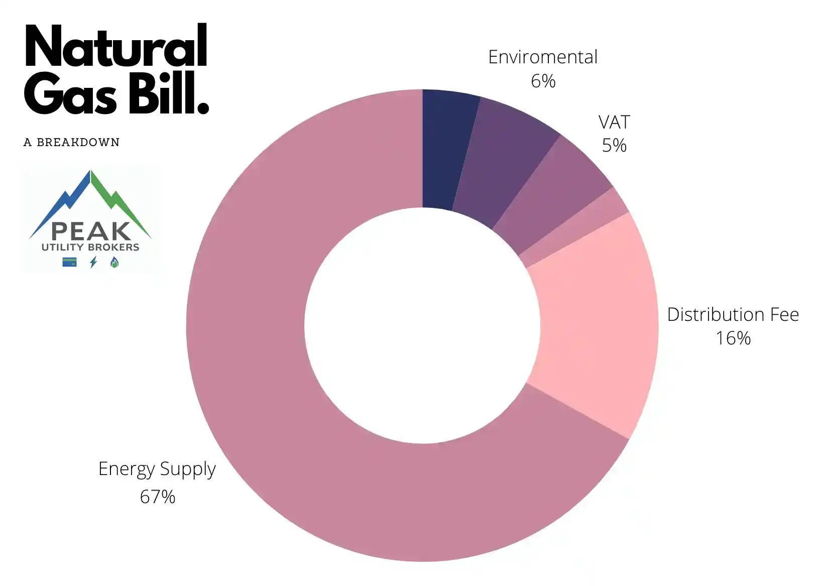 Commercial Natural Gas Bill Component Diagram