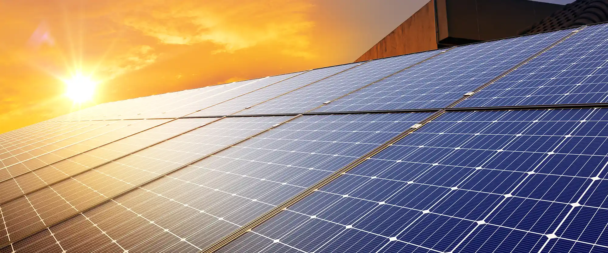 Commercial solar farm generating clean energy for utility subscribers